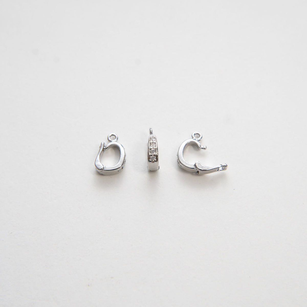 18k Gold Shortener Enhancer Clasp for Bracelet Necklace, Gold CZ Zircon Clasp, Shortener Clasp