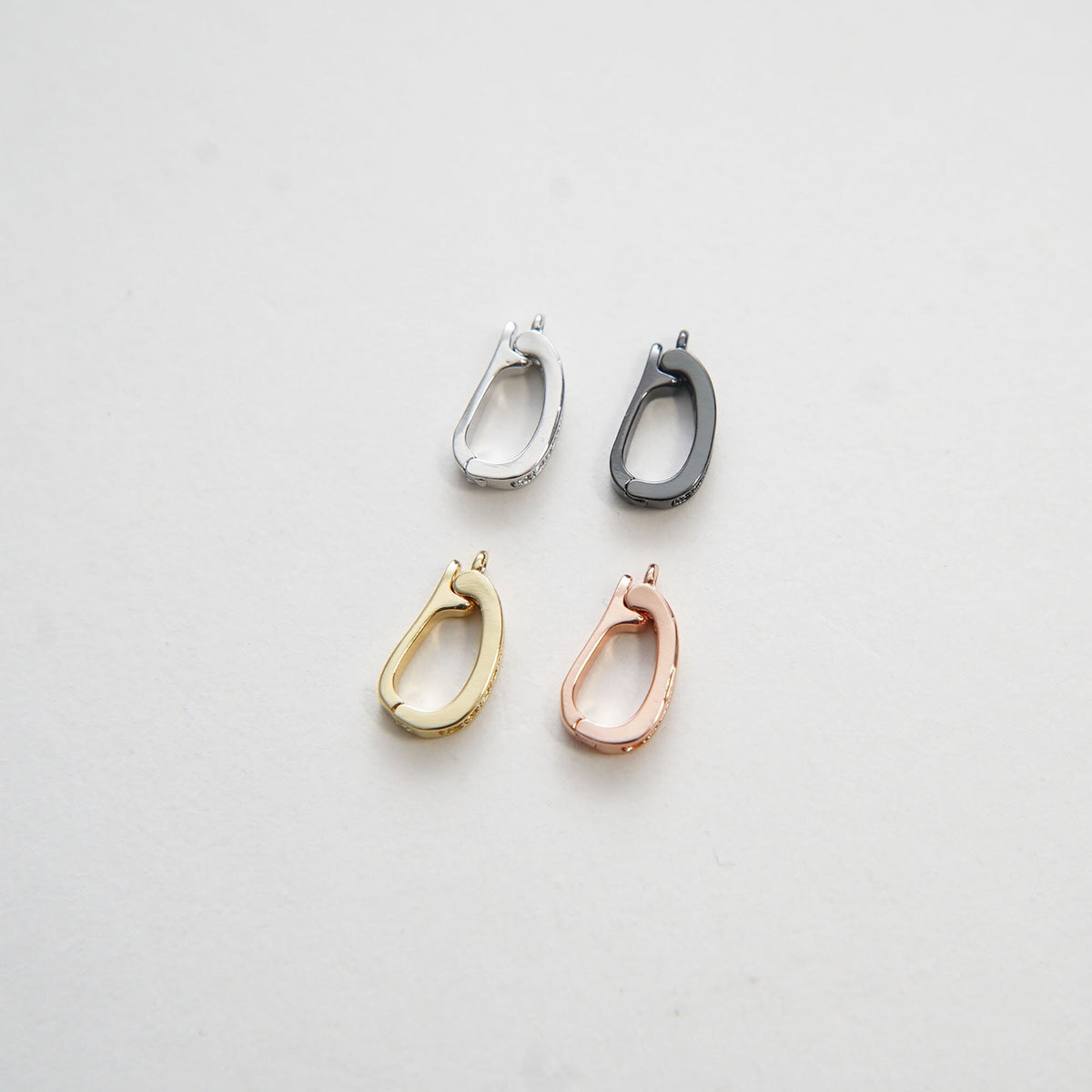 18k Gold Shortener Enhancer Clasp for Bracelet Necklace, CZ Topper, Gold CZ Zircon Clasp, Shortener Clasp