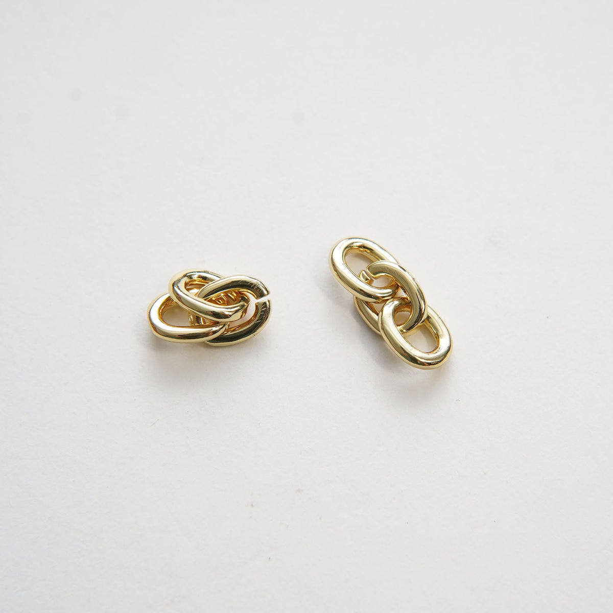 18K Gold filled three oval chain links foe DIY jewelry necklace bracelet earring components