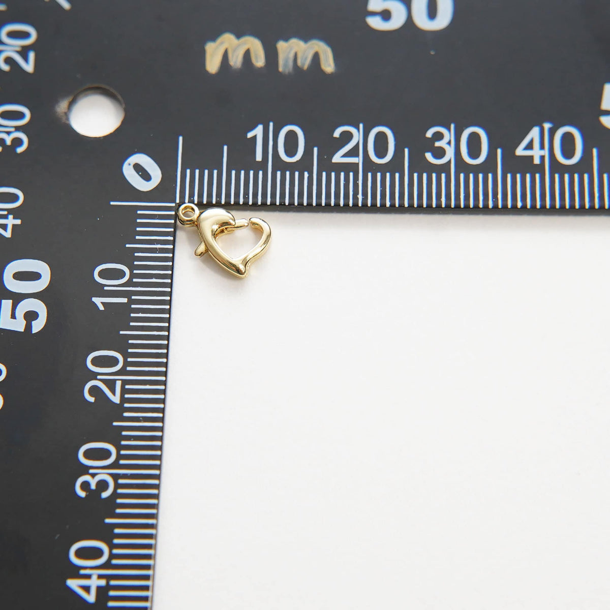 18K Gold Filled Heart Charm Pendant for Jewelry Making