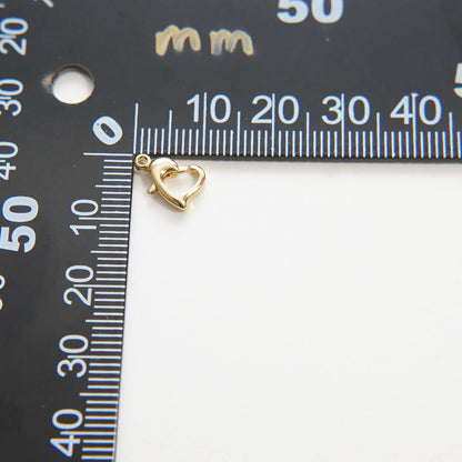 18K Gold Filled Heart Charm Pendant for Jewelry Making