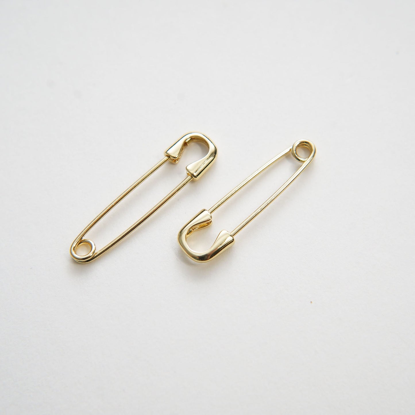 18K Gold Filled Safety Pin Charm for DIY Necklacee Jewelry Making