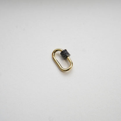 18K Gold Filled Oval Carabiner Clasp,Buckle Clasp,Carabiner Screw Clasp,Turnbuckle,for DIY Jewelry