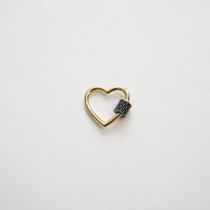 18K Gold Filled Heart Carabiner Clasp,Buckle Clasp,Carabiner Screw Clasp,Turnbuckle,for DIY Jewelry
