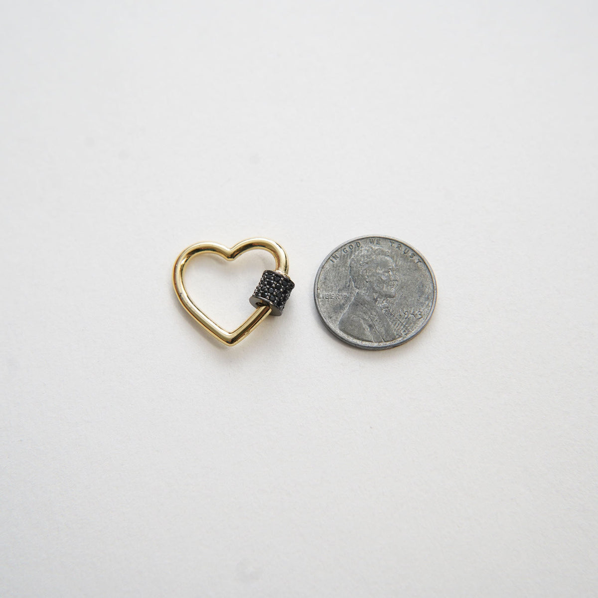 18K Gold Filled Heart Carabiner Clasp,Buckle Clasp,Carabiner Screw Clasp,Turnbuckle,for DIY Jewelry