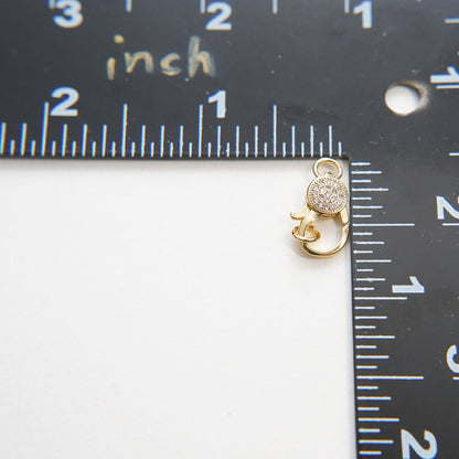 Gold Clasp,18K Gold Filled Lobster Clasp Gold Lobster Claw for DIY Jewelry Finding Necklace Bracelet
