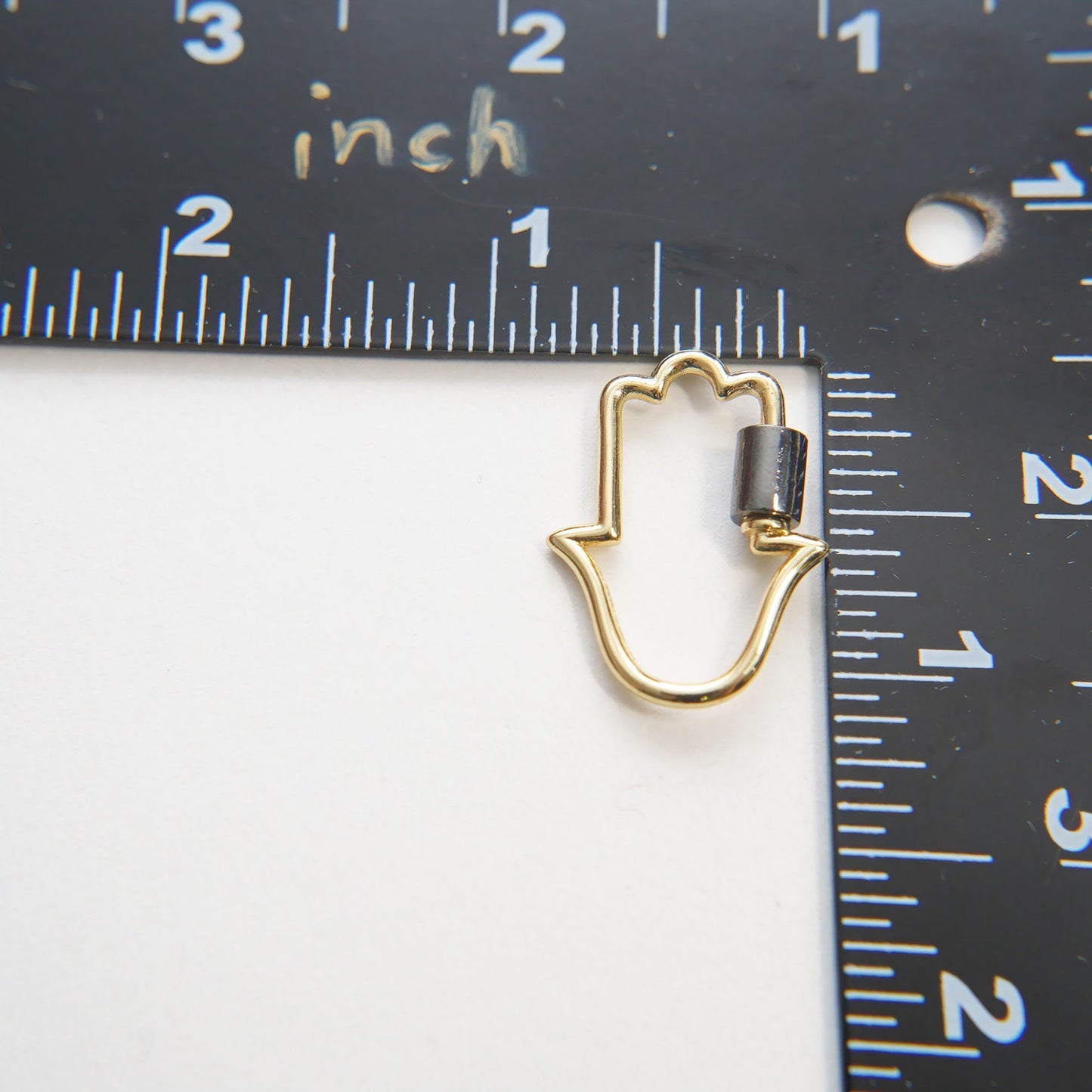 18K Gold Filled Hamsa Carabiner Clasp,Buckle Clasp,Carabiner Screw Clasp,Turnbuckle,for DIY Jewelry