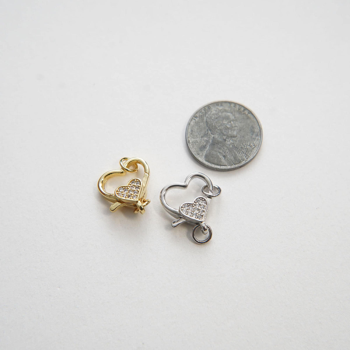 18K Gold Filled Heart Clasp for Jewelry Making