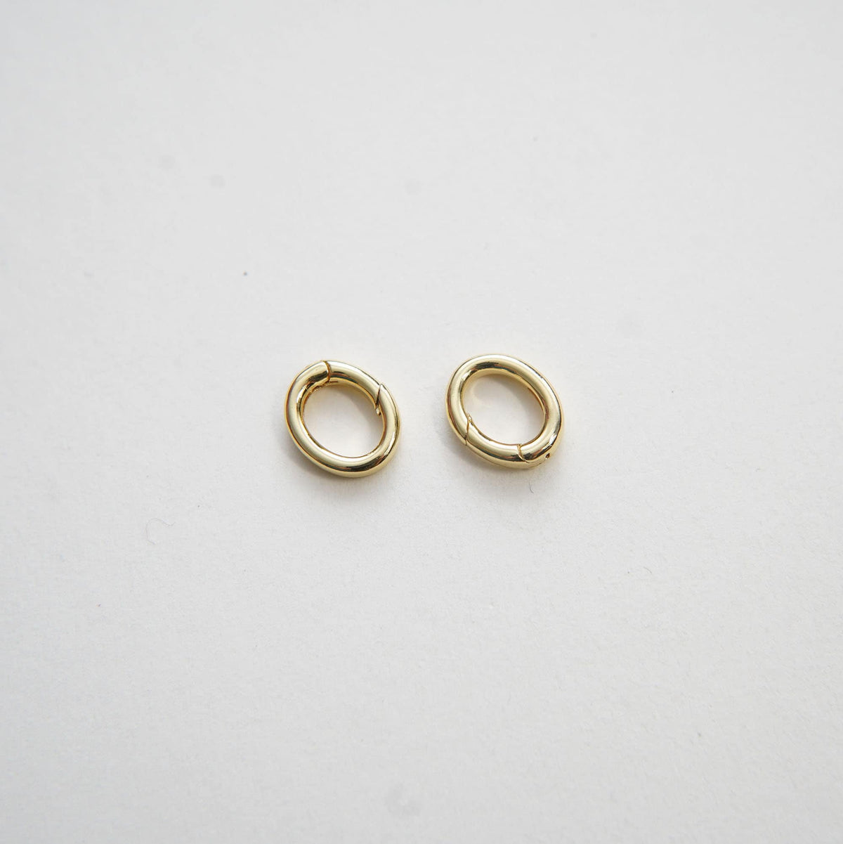 18K Gold Filled Oval Clasp for Jewelry Making