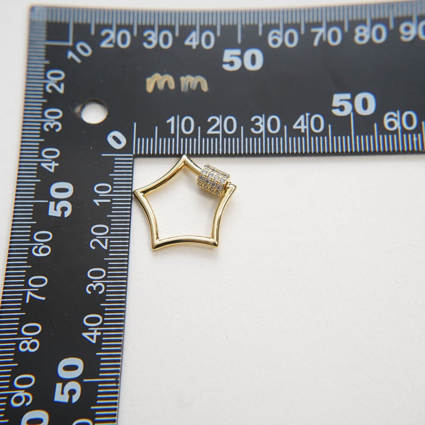 18K Gold Filled Star Carabiner Clasp,Buckle Clasp,Carabiner Screw Clasp,Turnbuckle,for DIY Jewelry