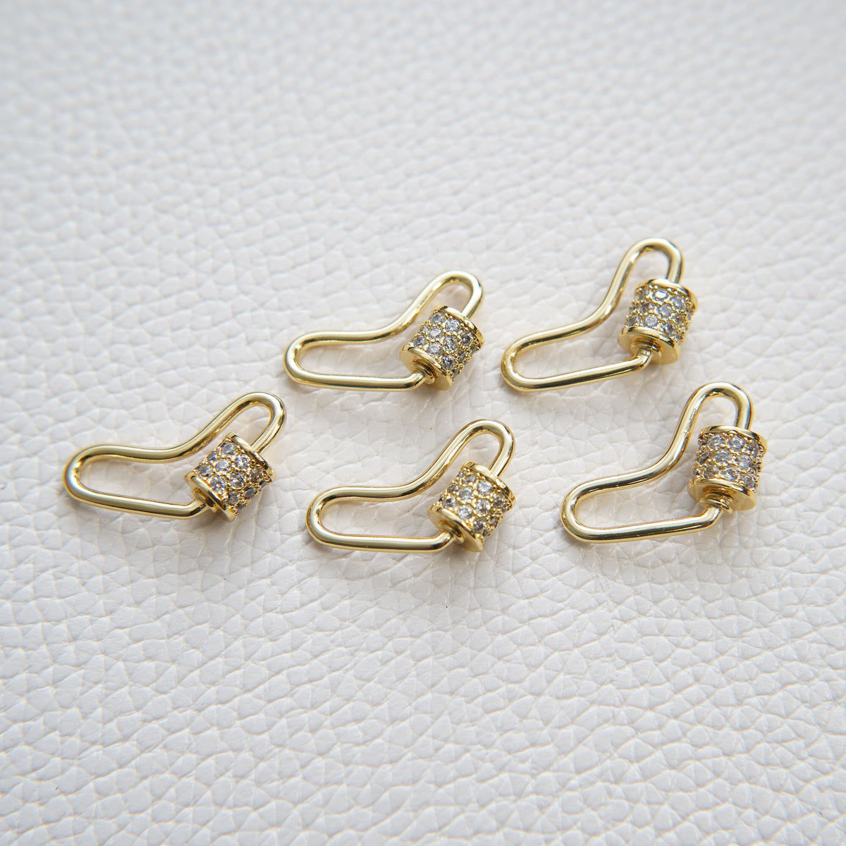 18K Gold Filled Heart Carabiner Clasp,Buckle Clasp,Carabiner Screw Clasp,Turnbuckle,for DIY Jewelry