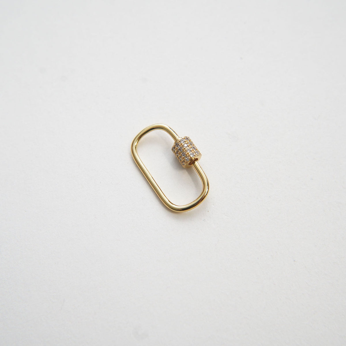 18K Gold Filled Oval Carabiner Clasp,Buckle Clasp,Carabiner Screw Clasp,Turnbuckle,for DIY Jewelry