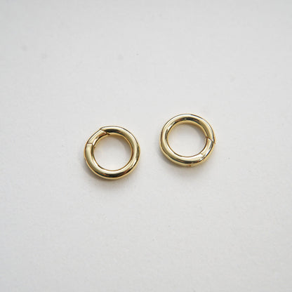 18K Gold Filled Round Clasp for Jewelry Making