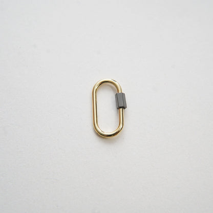 18K Gold Filled Oval Carabiner Clasp,Buckle Clasp,Carabiner Screw Clasp,Turnbuckle,for DIY Jewelry