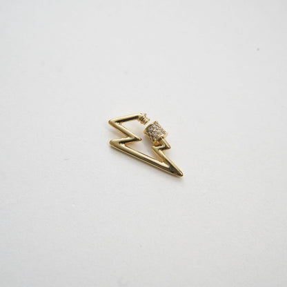 18K Gold Filled Lightning Carabiner Clasp,Buckle Clasp,Carabiner Screw Clasp,Turnbuckle,for DIY Jewelry