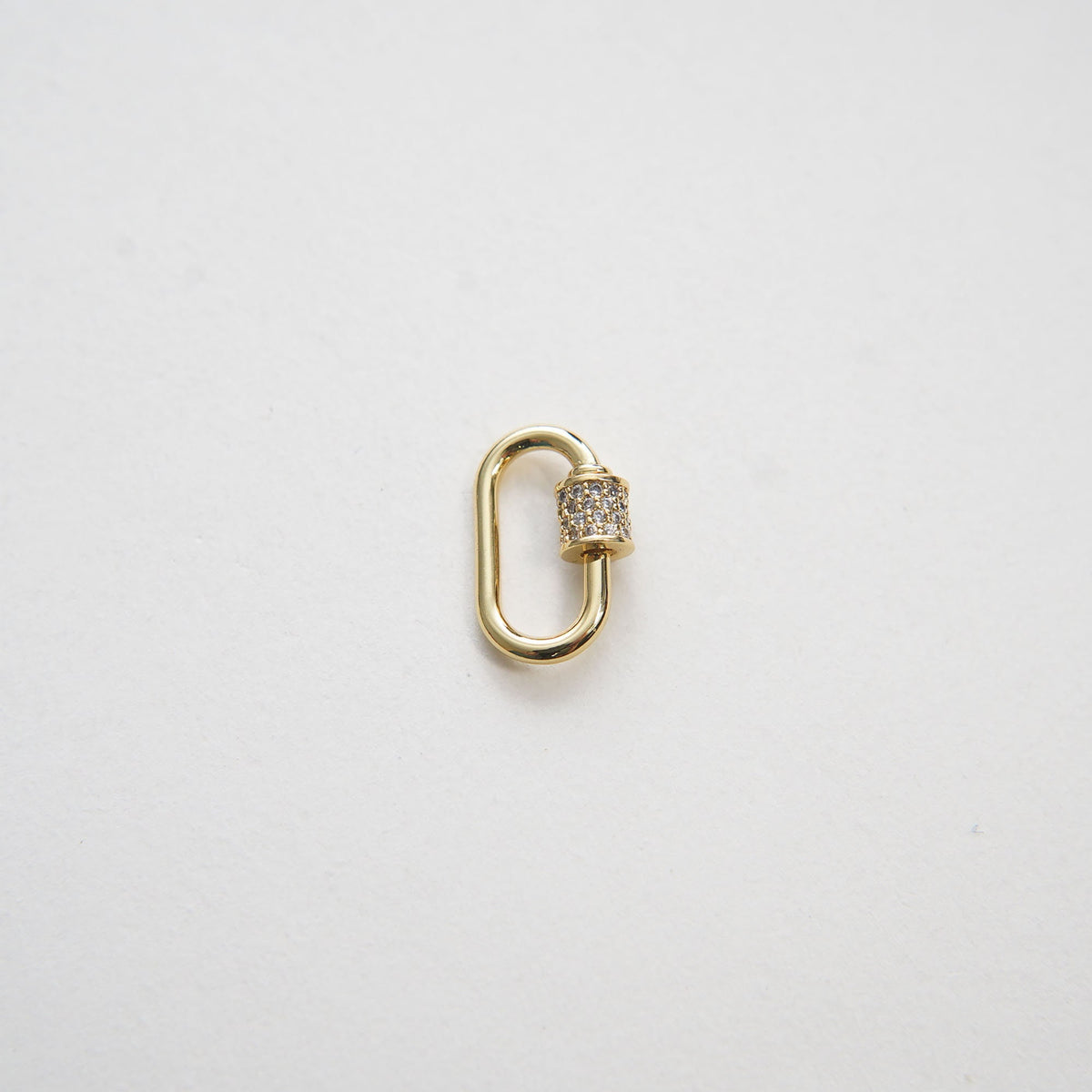 18K Gold Filled Oval Carabiner Clasp,Buckle Clasp,Carabiner Screw Clasp,Turnbuckle,for DIY Jewelry