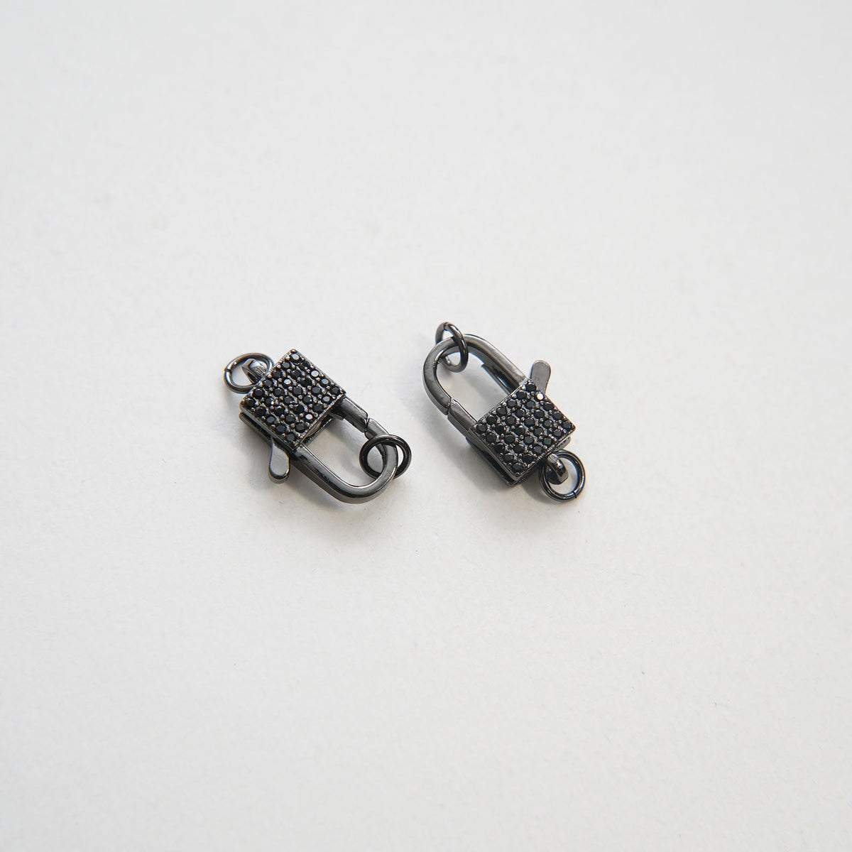 Black Clasp,18K Gold Filled Lobster Clasp Gold Lobster Claw for DIY Jewelry Finding Necklace Bracelet