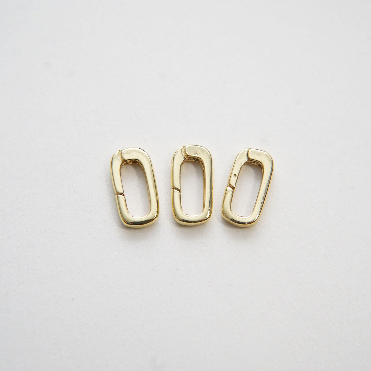 18K Gold Filled Oval Carabiner Clasp,Buckle Clasp,Carabiner Screw Clasp,Turnbuckle,for DIY Jewelry