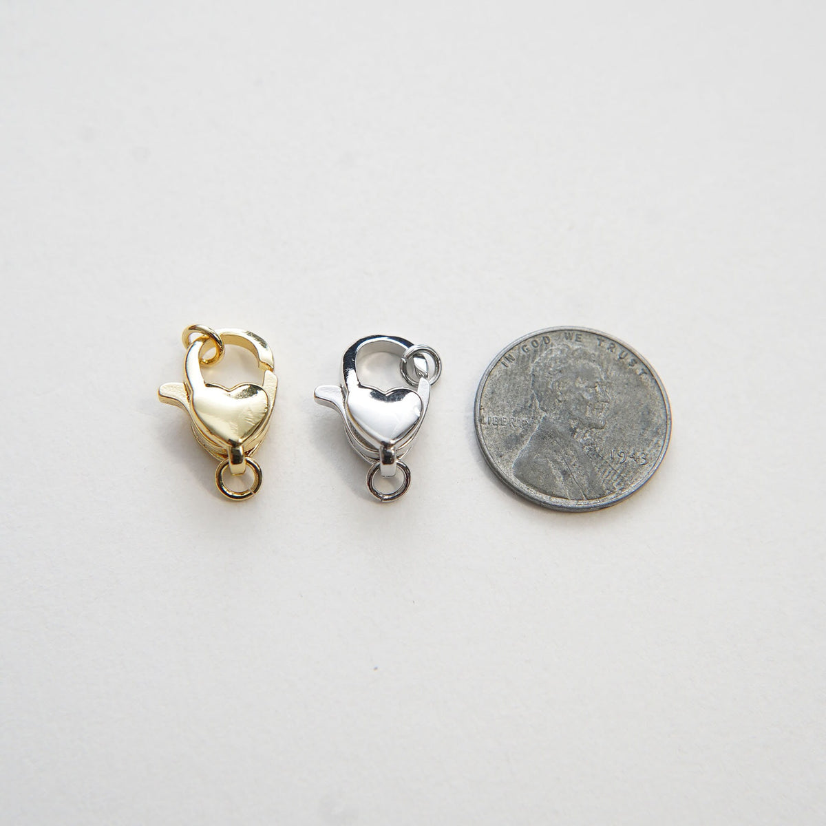 18K Gold Filled Heart Clasp for Jewelry Making