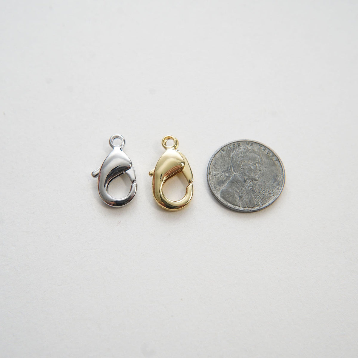 Gold Necklace Clasp,18K Gold Filled Lobster Clasp Gold Lobster Claw for DIY Jewelry Finding Necklace Bracelet