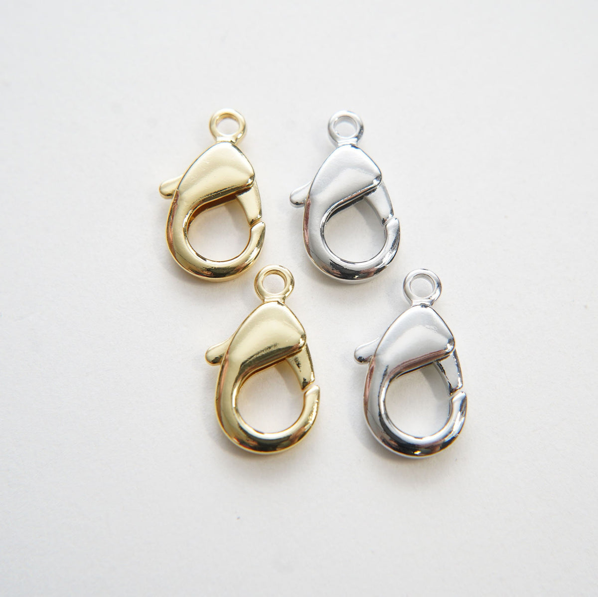 Gold Necklace Clasp,18K Gold Filled Lobster Clasp Gold Lobster Claw for DIY Jewelry Finding Necklace Bracelet