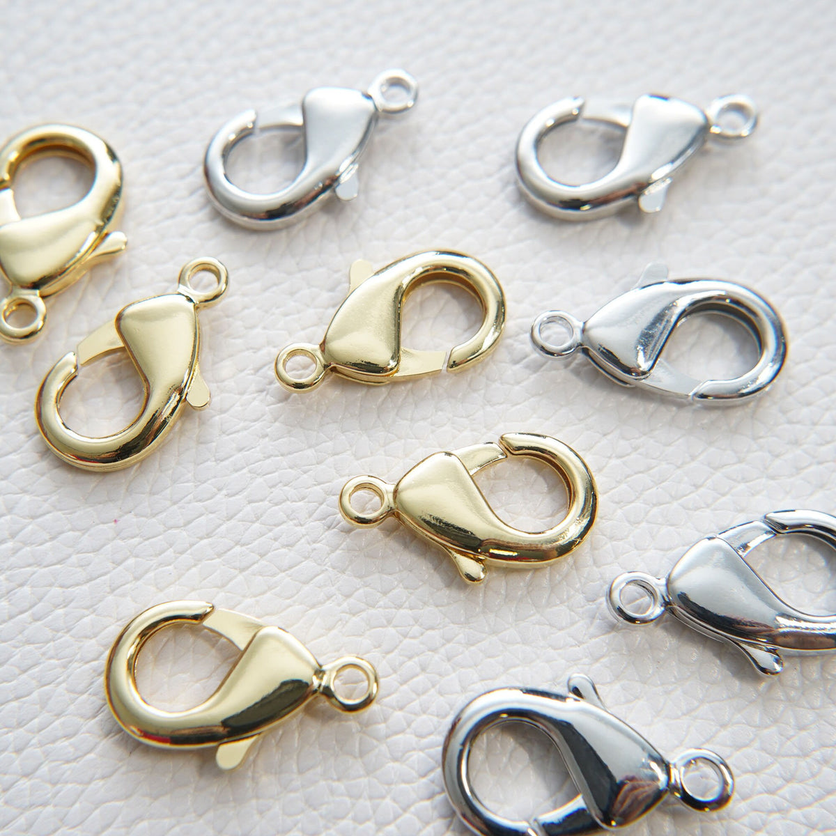 Gold Necklace Clasp,18K Gold Filled Lobster Clasp Gold Lobster Claw for DIY Jewelry Finding Necklace Bracelet
