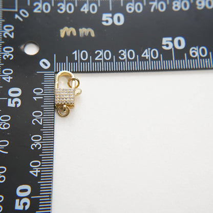 Gold Necklace Connector Clasp,18K Gold Filled Lobster Clasp Gold Lobster Claw for DIY Jewelry Finding Necklace Bracelet