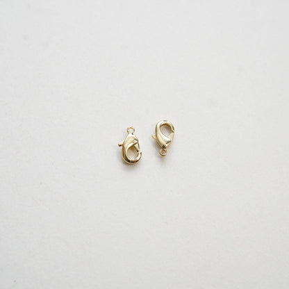 Gold Necklace Clasp,18K Gold Filled Lobster Clasp Gold Lobster Claw for DIY Jewelry Finding Necklace Bracelet