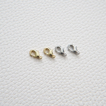 Gold Necklace Clasp,18K Gold Filled Lobster Clasp Gold Lobster Claw for DIY Jewelry Finding Necklace Bracelet