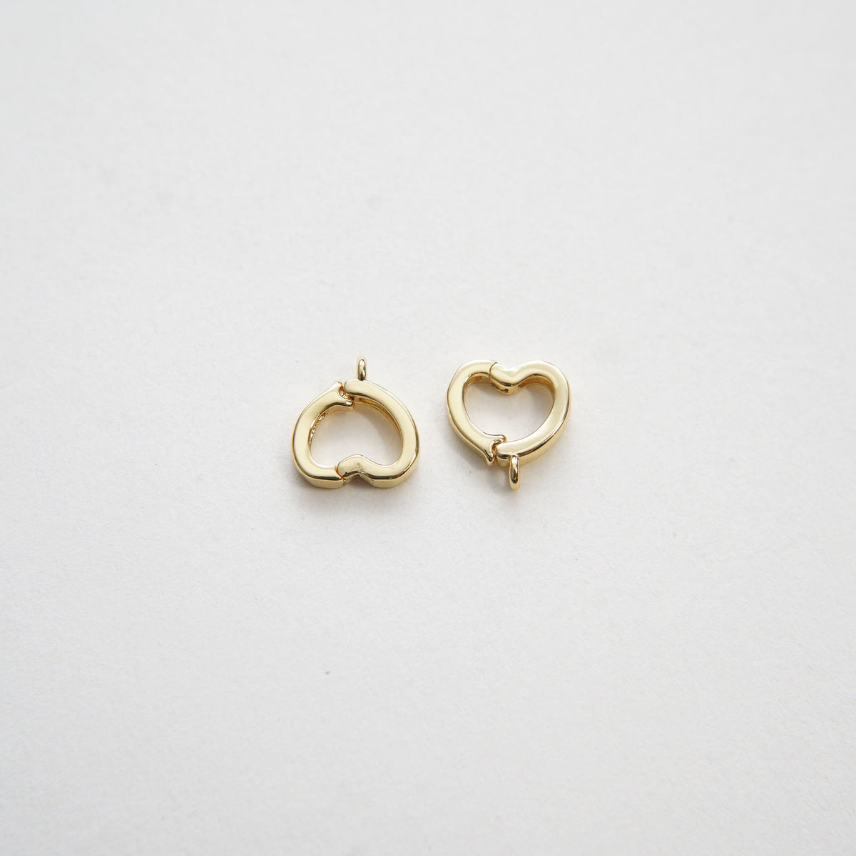 18K Gold Filled Heart Charm Pendant for Jewelry Making