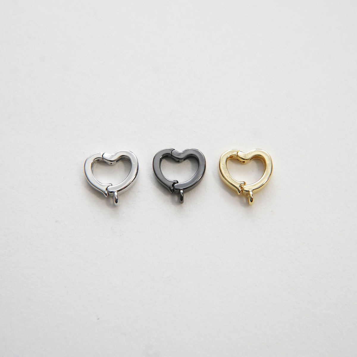18K Gold Filled Heart Charm Pendant for Jewelry Making