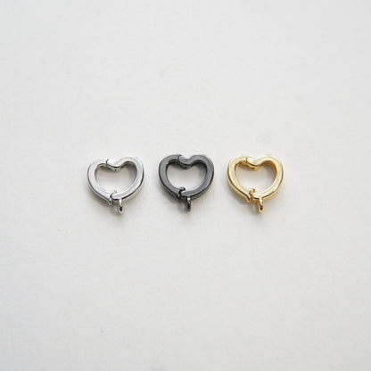 18K Gold Filled Heart Charm Pendant for Jewelry Making