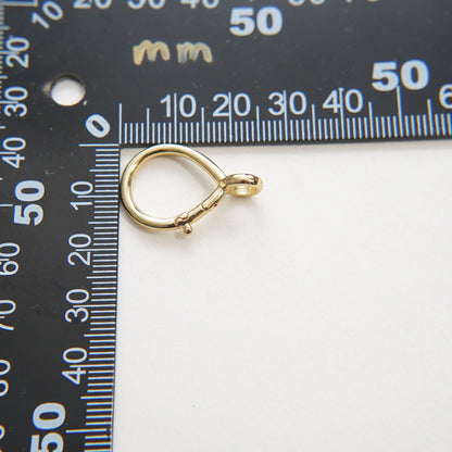 18K Gold Filled Oval teardrop Carabiner Clasp,Buckle Clasp,Carabiner push Clasp,for DIY Jewelry