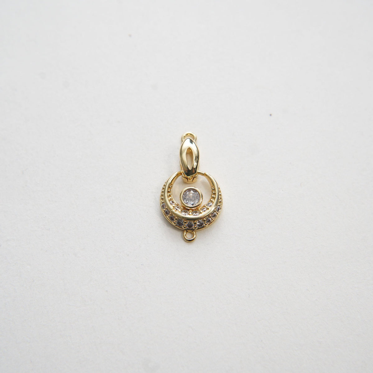 18K Gold Filled Heart Charm Pendant for Jewelry Making