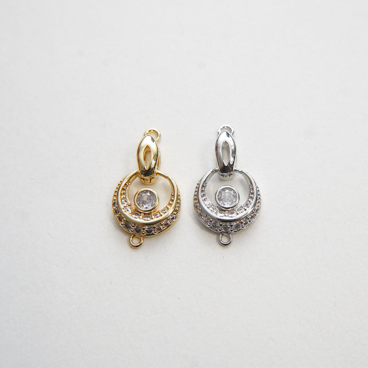 18K Gold Filled Heart Charm Pendant for Jewelry Making