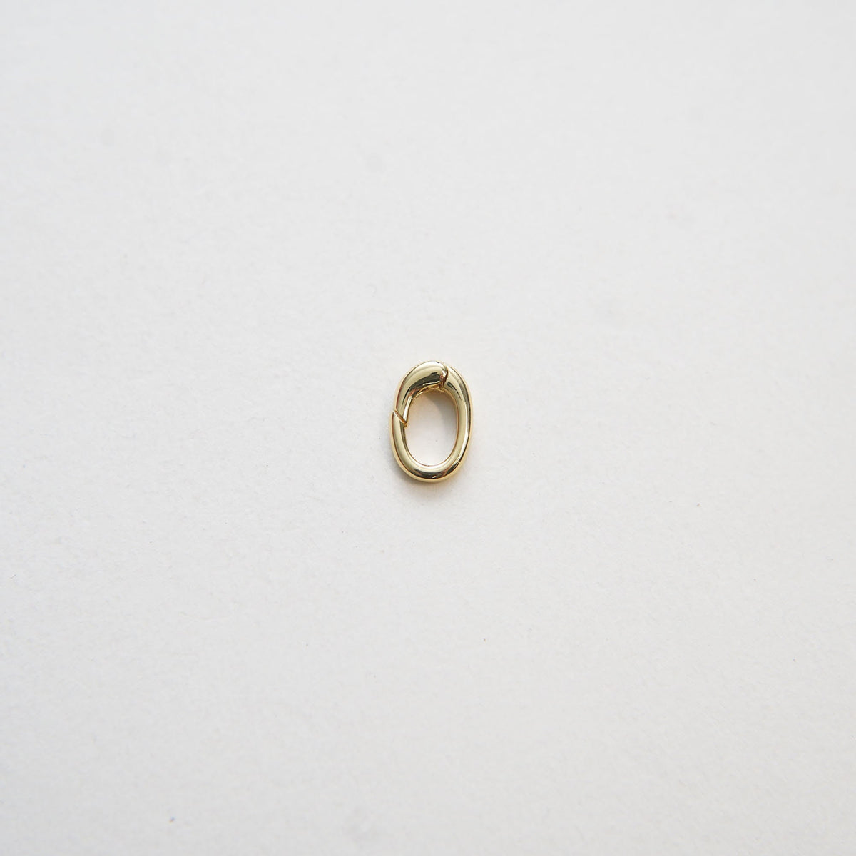 18K Gold Filled Oval Carabiner Clasp,Carabiner Lock Connector,Spring Push Gate for DIY Jewelry Finding Necklace Bracelet