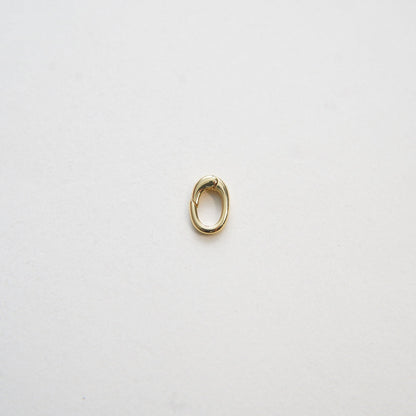 18K Gold Filled Oval Carabiner Clasp,Carabiner Lock Connector,Spring Push Gate for DIY Jewelry Finding Necklace Bracelet