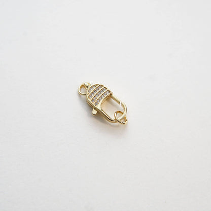 Gold Necklace Connector Clasp,18K Gold Filled Lobster Clasp Gold Lobster Claw for DIY Jewelry Finding Necklace Bracelet