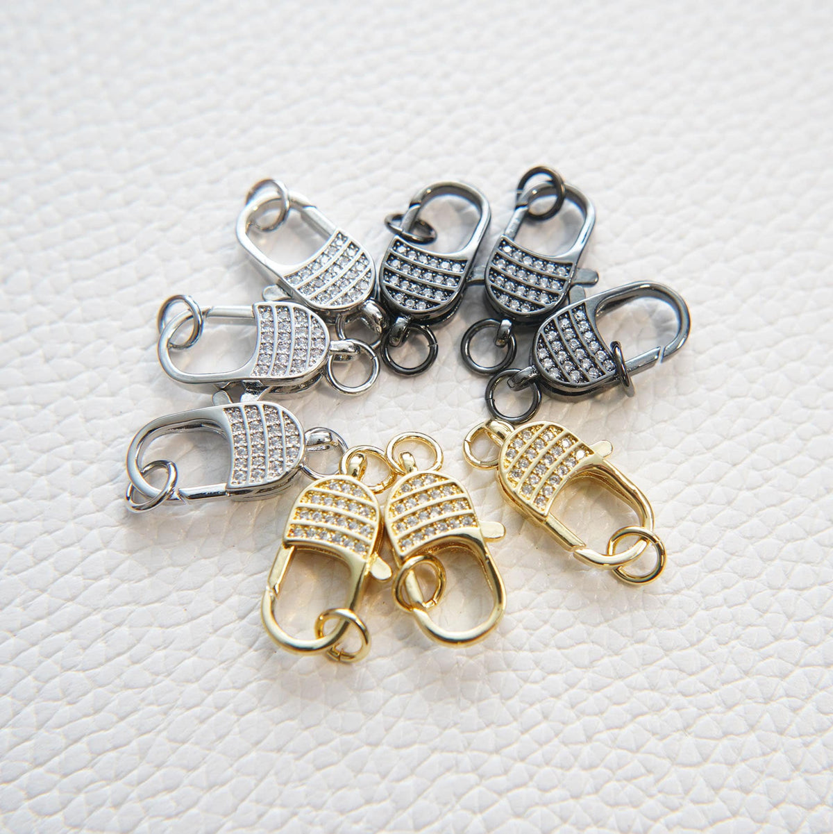 Gold Necklace Connector Clasp,18K Gold Filled Lobster Clasp Gold Lobster Claw for DIY Jewelry Finding Necklace Bracelet