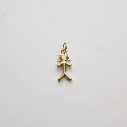 18K Gold Filled Charm Pendant for Jewelry Making