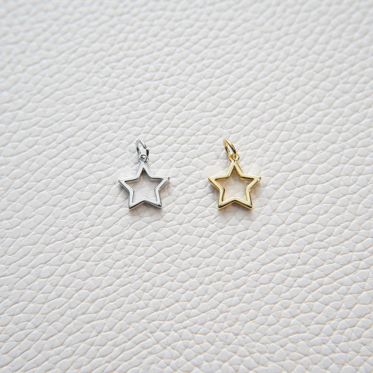 18K Gold Filled Star Charm Pendant for Jewelry Making