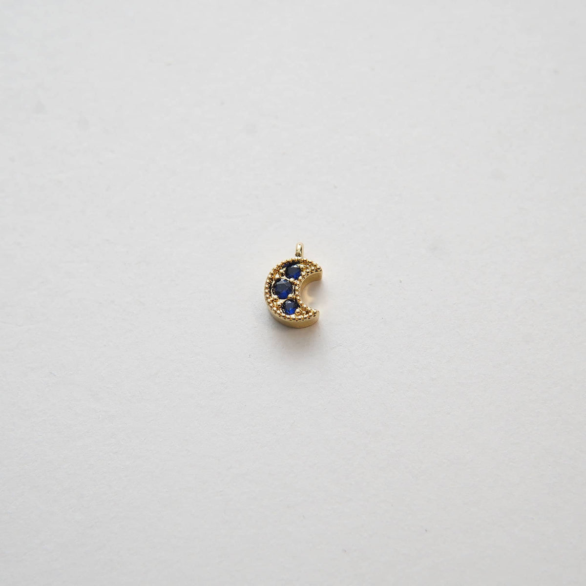 Gold Moon Charms,18K Gold Filled Moon Pendant,Celestial Charm Bracelet Necklace for DIY Jewelry Making Supply