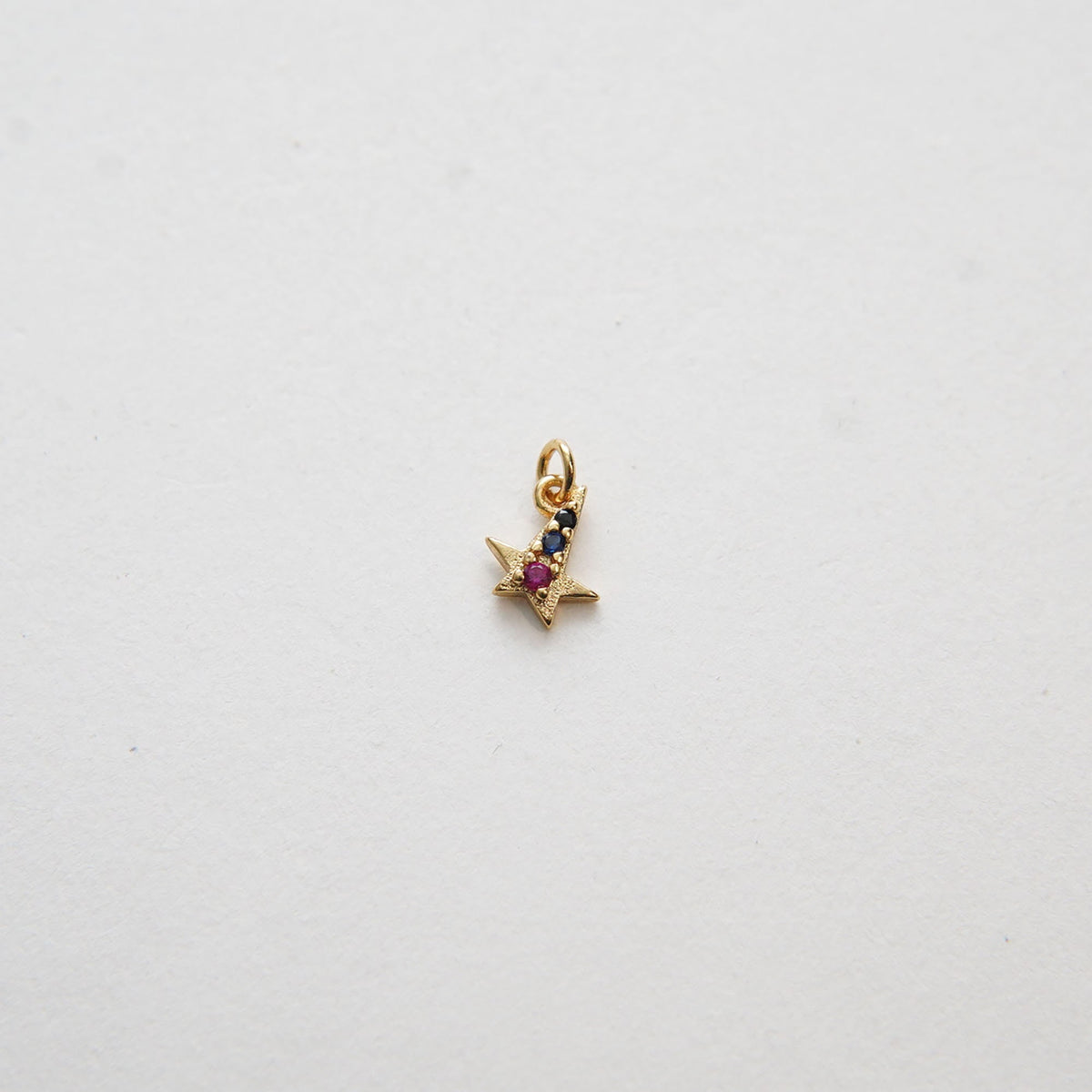 Gold Star Charms,18K Gold Filled CZ Micro Pave Star Pendant,Silver Star Charm Bracelet Necklace for DIY Jewelry Making Supply