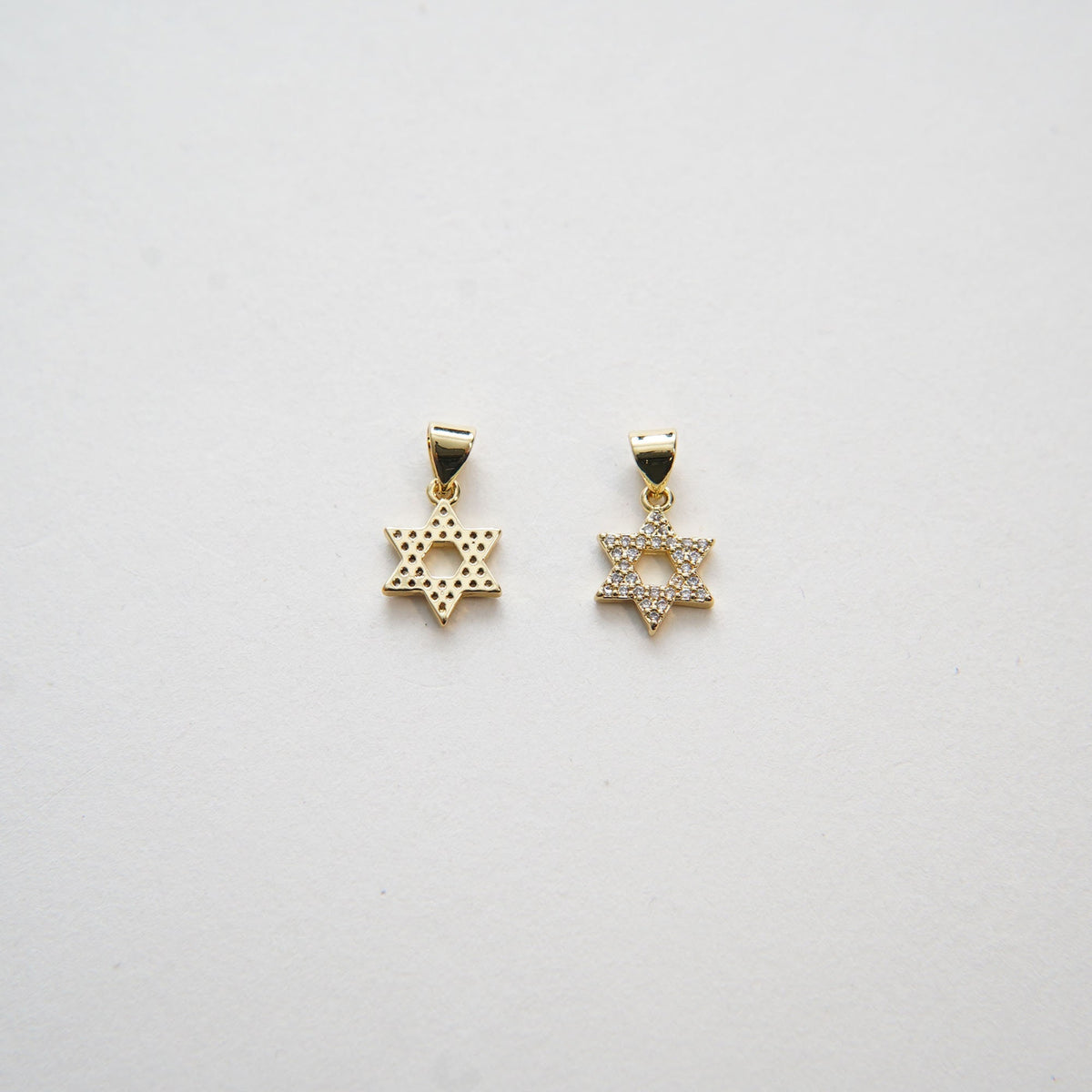 18K Gold Filled Star Of David Charm Pendant for Jewelry Making