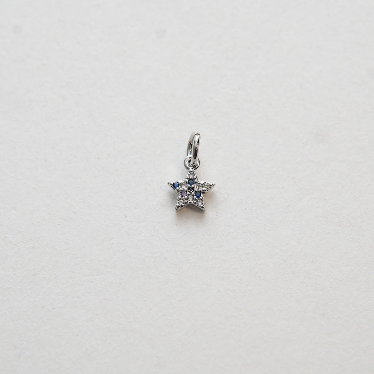 Gold Star Charms,18K Gold Filled CZ Micro Pave Star Pendant,Silver Star Charm Bracelet Necklace for DIY Jewelry Making Supply