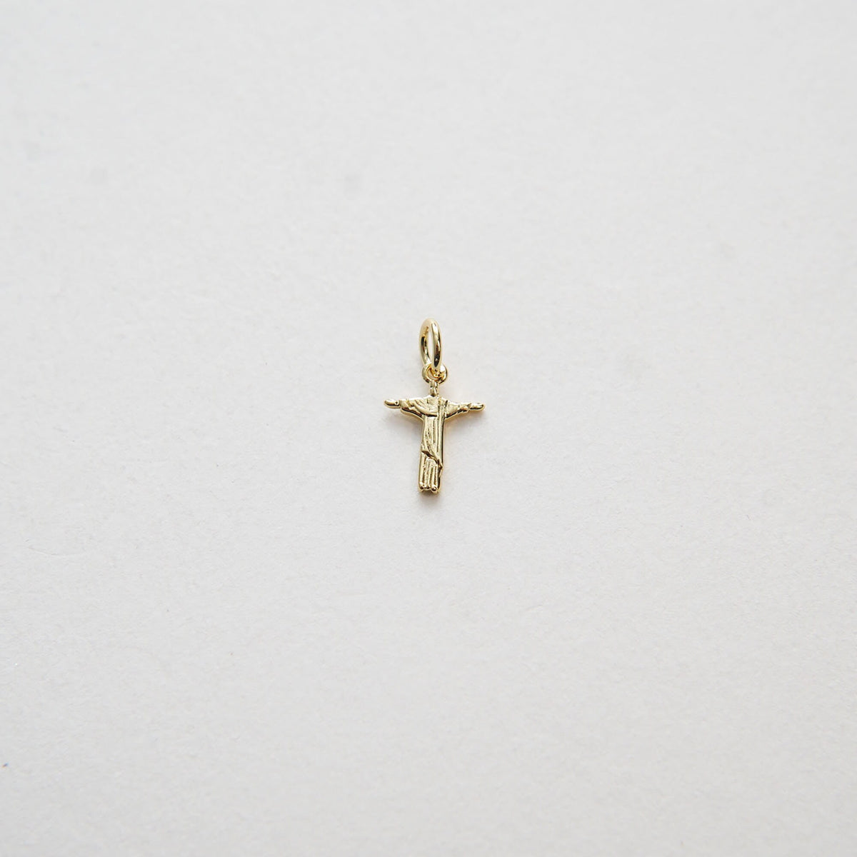 18K Gold Filled Cross CZ Charm Pendant for Jewelry Making