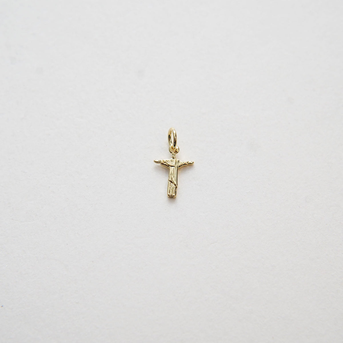 Gold Jesus Charms,18K Gold Filled Cross Pendant,Religious Protect Charm Bracelet Necklace for DIY Jewelry Making Supply