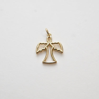 18K Gold Filled Angel Charm Pendant for Jewelry Making