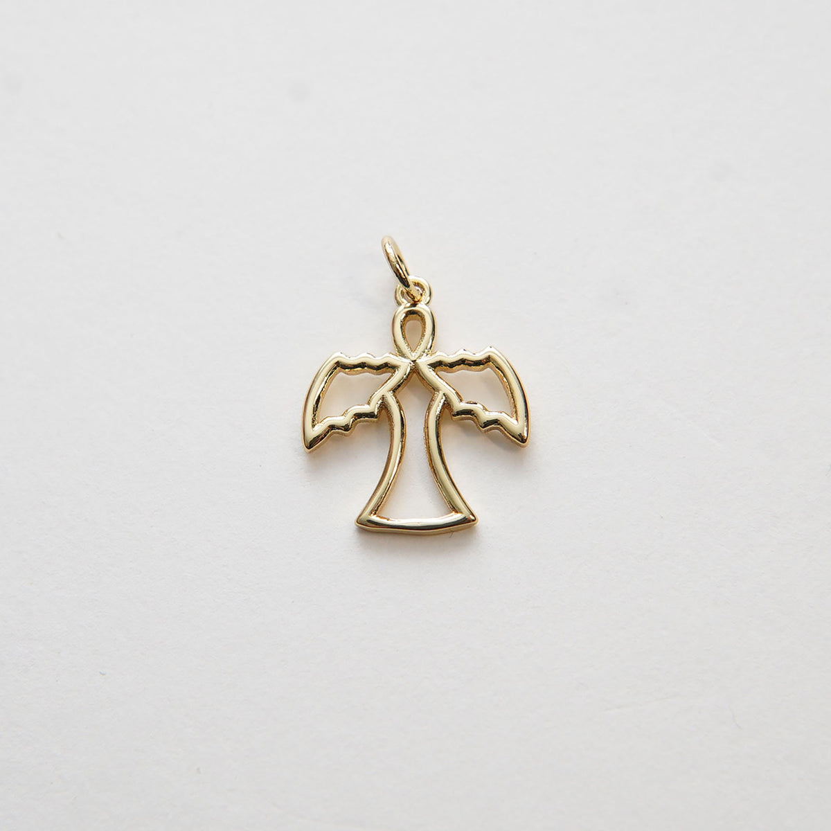 Gold Angel Charms,18K Gold Filled Angel Pendant,Angel Charm Bracelet Necklace for DIY Jewelry Making Supply
