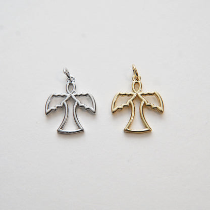18K Gold Filled Angel Charm Pendant for Jewelry Making